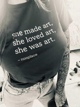She Was Art Women's Relaxed T-Shirt