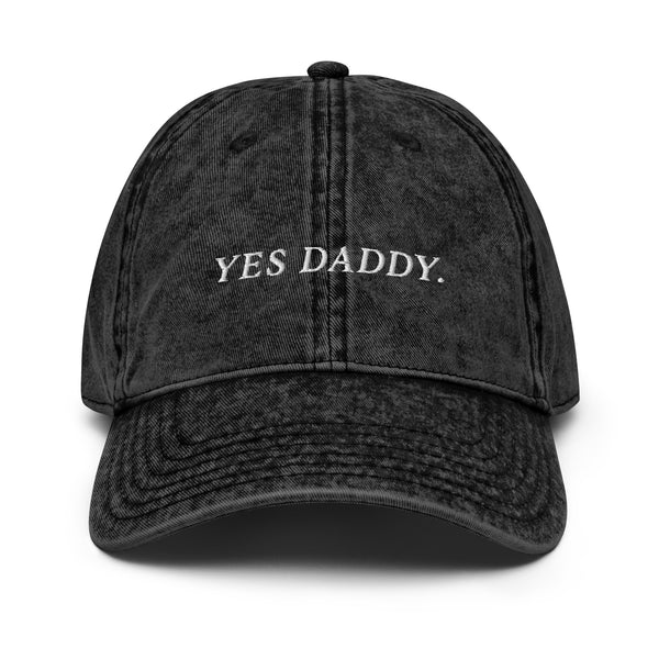 "Yes Daddy" Vintage Cotton Twill Cap