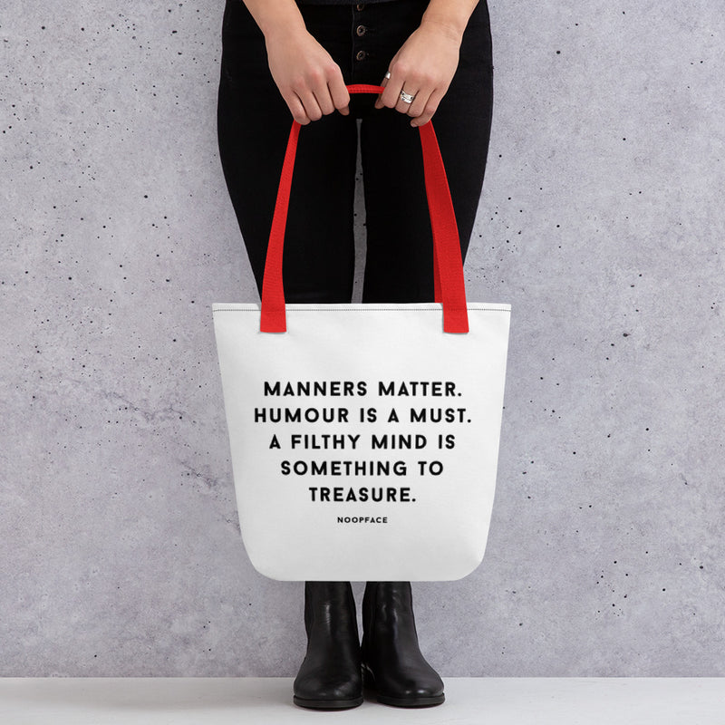Manners Matter Tote bag