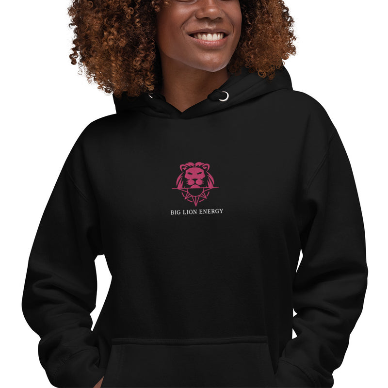 Big Pink Lion Energy Unisex Hoodie