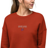 Modern Woman Embroidered Crop Sweatshirt