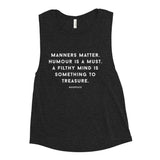 Manners Matter Ladies’ Tank